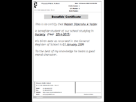 Student Bonafide Certificate